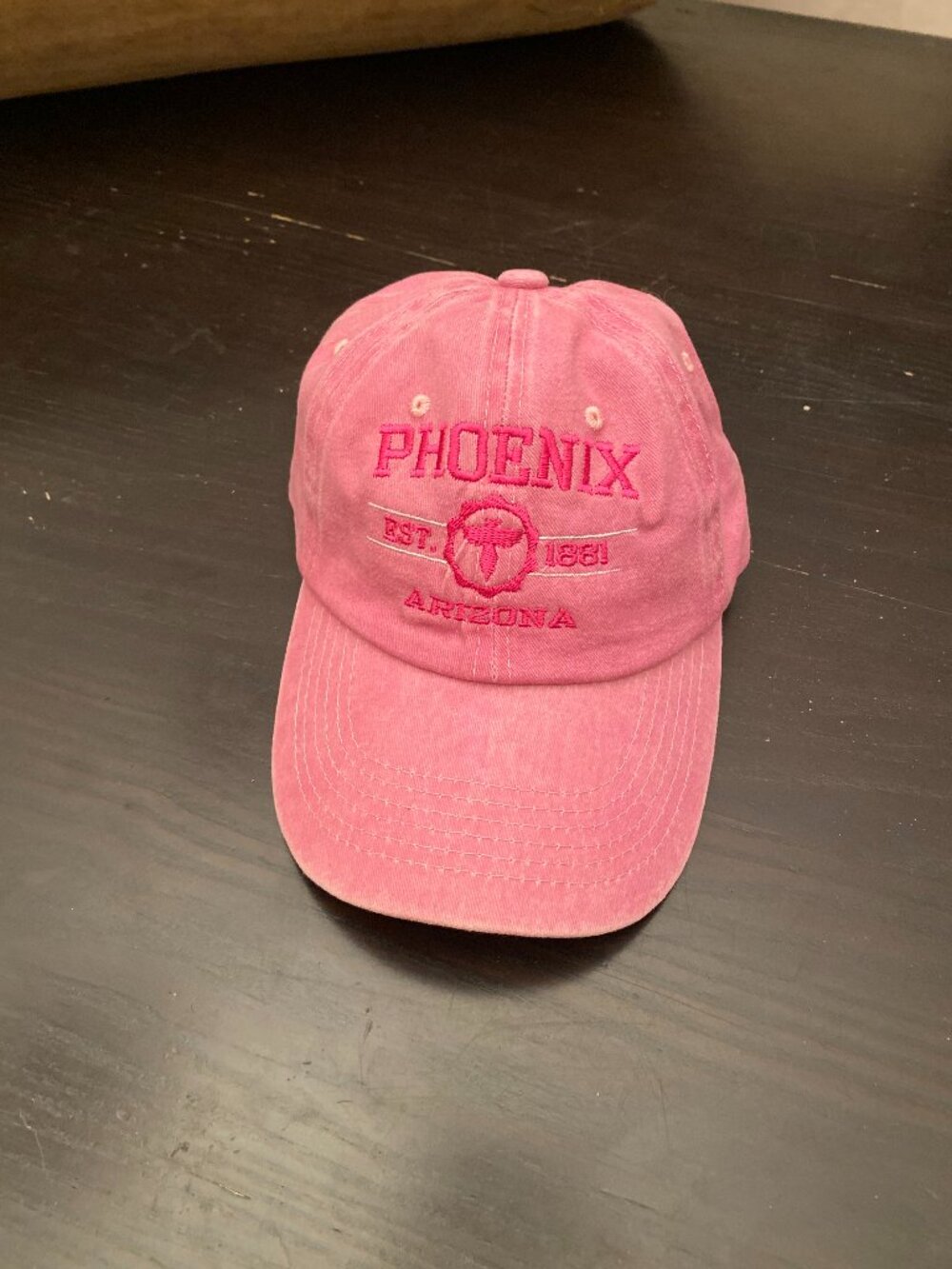 Phoenix Arizona AZ EST 1881 Embroidered Baseball Cap Hat OS Adjustable Pink